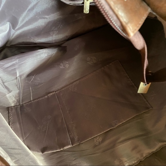 Weimeibaige Connie Wilderness Brown Vegan Leather Tote Bag - Picture 8 of 11